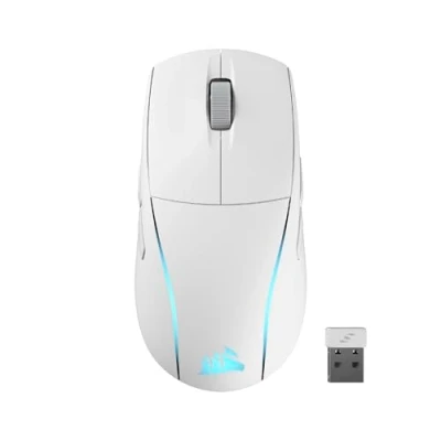 Imagen de Ratón gaming Corsair M75 Wireless, Inalámbrico, 26000 ppp, Blanco