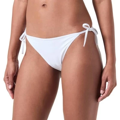 Imagen de Calvin Klein Braguita de Bikini para Mujer Anudar En Los Laterales Deporte, Blanco (Pvh Classic White), M