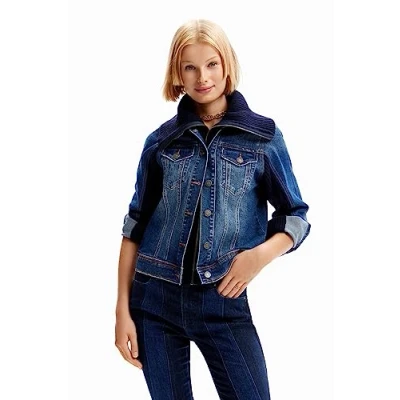 Imagen de Desigual Condor Chaqueta Dim para Mujer, Azul, M