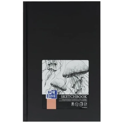 Imagen de Oxford Cuaderno de bocetos Artbook (A5, tapa dura, 96 páginas, 100 g), color negro
