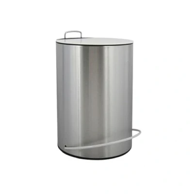 Imagen de MSV MS842 Cubo de Basura con Pedal unna 5l Blanco 20,5X, Plastico, Cromado, 5 litros