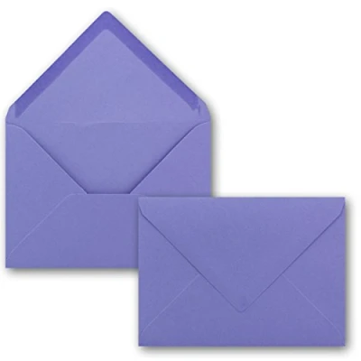Imagen de FarbenFroh Sobres de color violeta, 25 unidades, DIN C5, 22,0 x 15,4 cm, adhesivo húmedo, sin ventana, tarjetas Navidad, felicitaciones