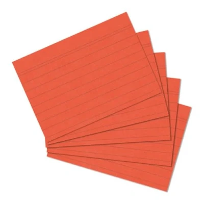Imagen de Herlitz 1150507 Tarjetas A5, Color Naranja A5