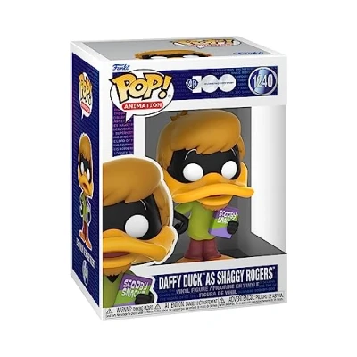Imagen de Figura Funko Pop! Looney Tunes: Pato Daffy como Shaggy Rogers, Vinilo, Multicolor