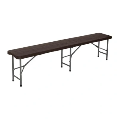 Imagen de 7H SEVEN HOUSE Banco Plegable Catering Efecto Madera 180x30x43cm 7house