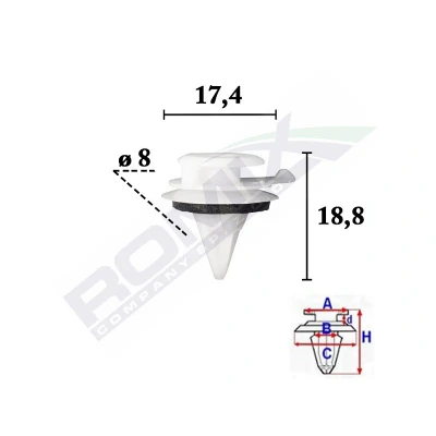 Imagen de ROMIX C70612 Clip, listón