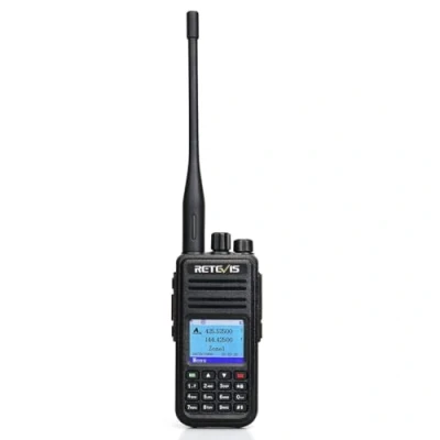 Imagen de Retevis RT3S DMR Radio Walkie Talkie Digital 5W GPS Banda Dual 3000 Canales DTMF Aficionado Compatible con Motorobo Tier I&amp;II (Negro, 1Pc)