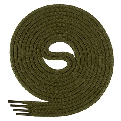 Imagen de DI FICCHIANO cordones redondos para calzado de negocios y cuero versátiles 3 mm diámetro longitud 60 130 cm 25 colores poliéster Unisex verde oliva 120