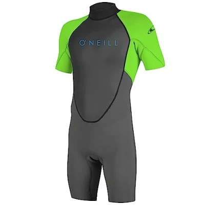 Imagen de O&#039;NEILL Reactor 2 2mm Back Zip S/S Spring Wetsuit Traje de Neopreno, Hombre, Gráfico/Dayglo, M