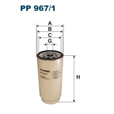 Imagen de FILTRON PP 967/1 Filtro Combustible enroscable DAF: XF, XF 105, CF 75