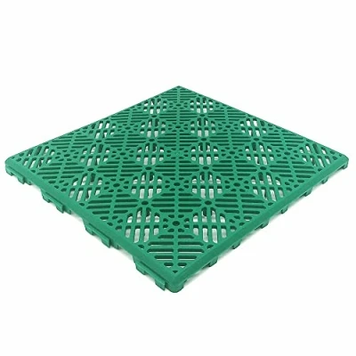 Imagen de Pack 24 Losetas Autoventiladas para Suelos (2m² aprox. Verde) Loseta de polipropileno piscinas, duchas jardín, baños, vestuarios, terrazas