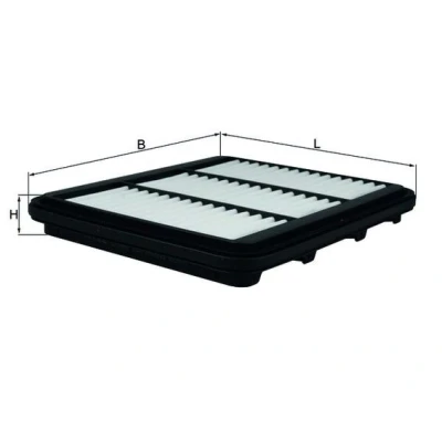 Imagen de MAHLE ORIGINAL LX 2690 Filtro de aire 26,8 224 193,2 Cartucho filtrante CHEVROLET: Matiz, DAEWOO: Matiz II Hatchback