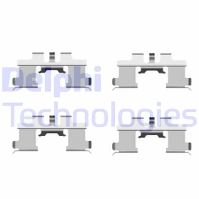 Imagen de DELPHI LX0444 Kit de accesorios, pastillas frenos