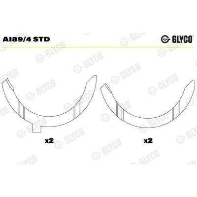 Imagen de GLYCO A189/4 STD Disco distanciador, cigüeñal