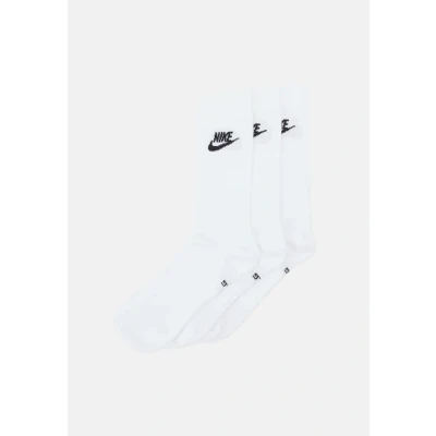 Imagen de Nike Sportswear Unisex 3ER PACK EVERYDAY, Essential CREW, Einfarbig Calcetines, Mujer, Talla: 47 50, Weiß