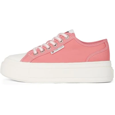 Imagen de Tommy Jeans Foxing Flatform Zapatillas, Mujer, Talla: 40, Preppy pink Zapatos