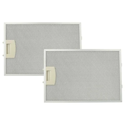 Imagen de vhbw 2x filtro metálicos de grasa compatible con Siemens LC55650/06, LC55750/01, LC55750/02, LC55950/01, LC55950/02 campana extractora, metal