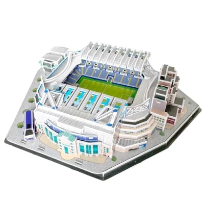 Imagen de Habarri Stamford Bridge Stadion Puzzle 3D estadio de rompecabezas fútbol para niños y adultos Modelo un Modelismo 108 elementos