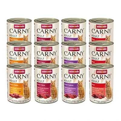 Imagen de comida para gatos animonda Carny Adult, húmeda adultos, pack mixto 1, 12 x 400 g