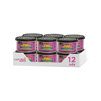 Imagen de California Scents Ambientadores de Coche con Fragancia, Olor y Esencias a Bárbara Berry, las Moras Barbara Berry para Coche, Pack 12 Latas