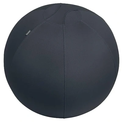 Imagen de Leitz 65420089 Balón de Asiento Antideslizante Ergo Active 65cm, 65 cm (Altura Persona 156 y 180 cm), para Mejorar la Postura, Flexibilidad Ayudar a Aliviar el Dolor Espalda, Gris Oscuro