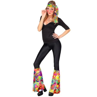 Imagen de W WIDMANN MILANO Party Fashion zestaw 60s, opaska i rękawice, hippie, flower power, Schlagermove
