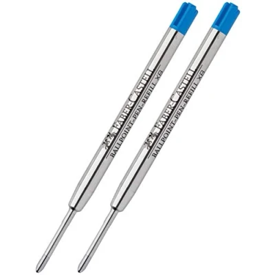 Imagen de Faber Castell Recambio para bolígrafo (2 unidades, extraancha, azul)