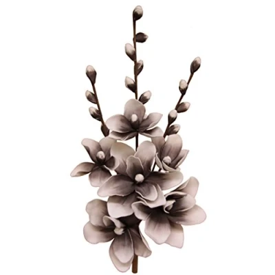Imagen de Flair Flower 088984brw Soft Magnolia Arrangement, plástico, marrón/Blanco, 67 x 26 20 cm