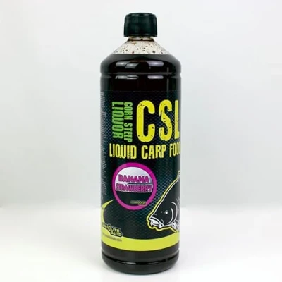 Imagen de CSL Pro Elite Baits Liquid Carp Food Licor de maiz atrayente para Pesca Peces Grandes (Banana&amp;Strawberry)