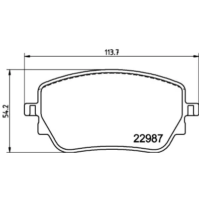 Imagen de HELLA 8DB 355 039 231 Juego de pastillas freno no preparado para indicador desgaste con tornillos pinza accesorios