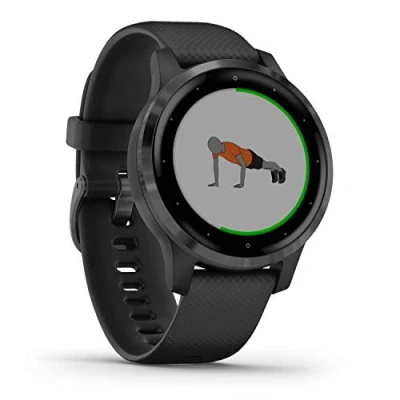 Imagen de Garmin vívoactive 4S, Reloj Inteligente con GPS y Funciones de Control la Salud Durante Todo el día, Color Negro (Reacondicionado)