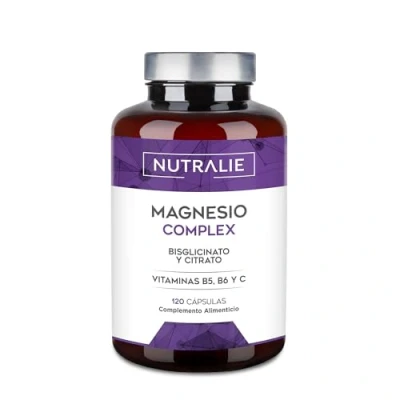 Imagen de Citrato de Magnesio 1545mg + Bisglicinato 600mg Reduce Cansancio y Fatiga, Alivia Dolor Articulaciones Músculos Magnesium Alta Biodisponibilidad 120 Cápsulas Nutralie