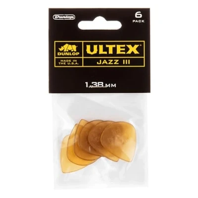 Imagen de JIM DUNLOP Púas Ultex Jazz III 1,38mm Saco de 6