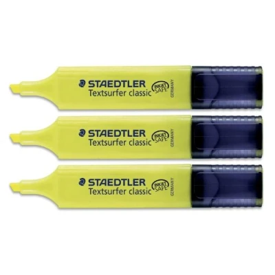 Imagen de STAEDTLER Lot de 6 surligneurs &quot;Textsurfer Classic&quot;, jaune