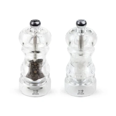 Imagen de Peugeot 2/900812 Molinillo de Sal y Pimienta, Acero Inoxidable, Acrílico, Transparente, 12 Centimeters