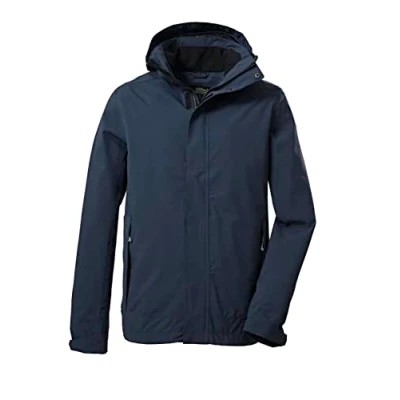 Imagen de killtec Men&#039;s Chaqueta funcional/chaqueta de exterior con capucha cremallera KOS 87 MN JCKT_XENIOS, dark olive, S, 39147 000