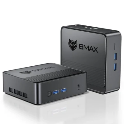 Imagen de BMAX B3 Mini PC Intel N5095 (hasta 2.9 GHz) 8 GB DDR4 RAM/256 SSD W 11 Pri COMPUTERACIÓN de Escrito 4K Vista Pantalla Doble Cubierta Push Pull Wifi5/Dual HDMI/USB 3.0/BT4.2