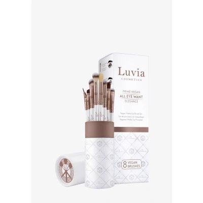 Imagen de Set de pinceles maquillaje Luvia, All Eye Want Set, ojos, 8 cosméticos veganos, para un sombreado y aplicación perfectos