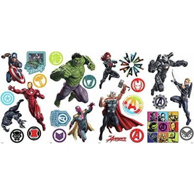 Imagen de Pegatinas reutilizables de Los Vengadores Classic