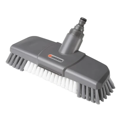 Imagen de Escobillón Comfort de Gardena: Cepillo Limpieza Cleansystem, con Boquilla para Chorro Plano y Borde rascador (5568 20)
