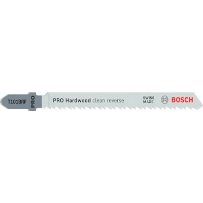 Imagen de Bosch Professional 3 x Hojas de Sierra calar T 101 BRF Clean for Hard Wood (para Madera dura, corte recto, accesorios calar)