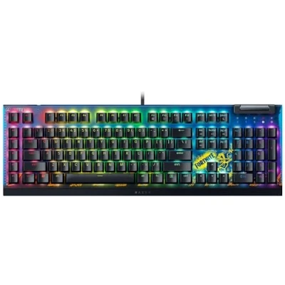 Imagen de Razer BlackWidow V4 X Edición Fortnite Teclado mecánico para Juegos con RGB (interruptores Amarillos, 6 Teclas Macro dedicadas, ABS de Doble Disparo) QWERTY Diseño US