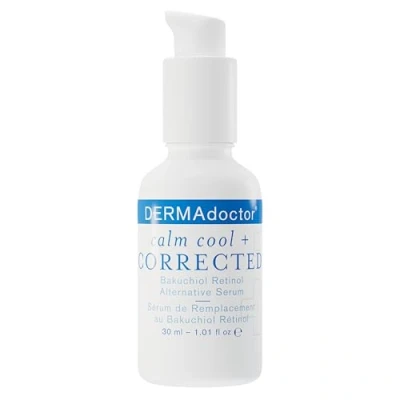 Imagen de DERMAdoctor Calm Cool + Corrected Serum Bakuchiol Retinol Alternativo para Pieles Secas, Sensibles, con Rosácea o Eczema, 1.01 fl oz
