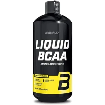 Imagen de BioTechUSA Liquid BCAA con AAKG y Vitaminas Alta Biodisponibilidad 2:1:1 Ratio Ideal para antes después del entrenamiento, 1000 ml, Naranja