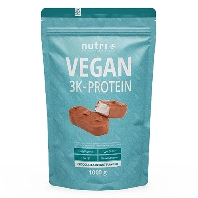 Imagen de Nutri + Vegan Coco &amp; Chocolate Protein Powder 1kg 3k Batido de Proteínas Origen Vegetal sin Lactosa 1000g en Polvo
