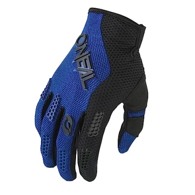 Imagen de O&#039;Neal Guantes Ciclismo y Motocross MX MTB FR Descenso Ajuste para máximo Confort, Material Transpirable Element Glove RACEWEAR V.24 Adulto Negro Azul Talla L