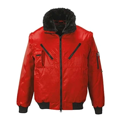 Imagen de Portwest Cazadora Pilot, Tamaño: 4XL, Color: Rojo, PJ10RER4XL