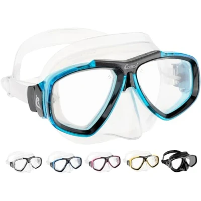 Imagen de Cressi Tauchmaske Erwachsen Focus Optische Gläser Möglich Gafas de Buceo, Unisex, Transparente/Aguamarina, Uni