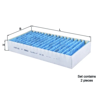 Imagen de MAHLE ORIGINAL LAO 295/S Filtro de habitáculo carbón activado, con efecto antialérgico, bactericida 256,0 133 40,0 CareMetix