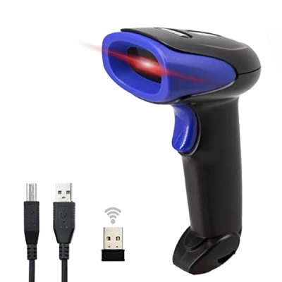 Imagen de LENVII Escáner de códigos Barras inalámbrico,Lector 2D,Wireless QR Code Scanner,Barcode Scanner 1D admite escaneo Pantalla,Compatible con Windows Mac OS código